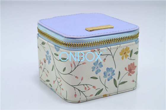 Printing Gift Boxes W/ Flower Printing Leather External For Gifts , Oil Bottles Or Pefume