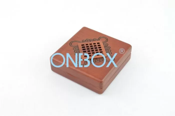 Handicraft Wooden Jewelry Packaging Boxes Vintage Coin Gift Box For Women / Men