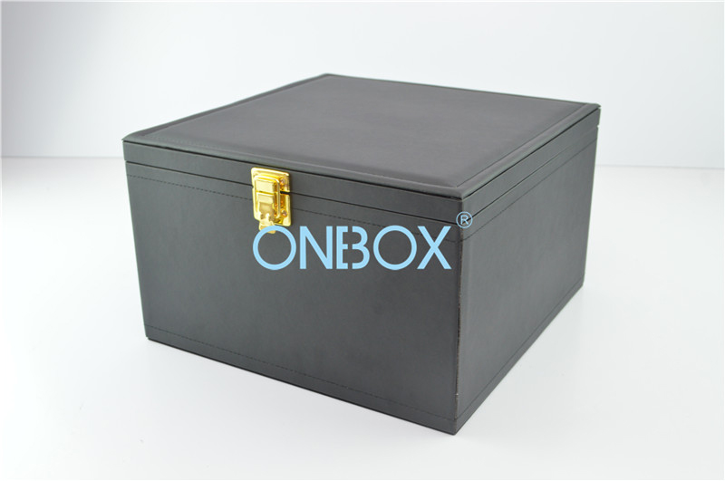 Fine PU Luxury Packaging Boxes With Metal Lock