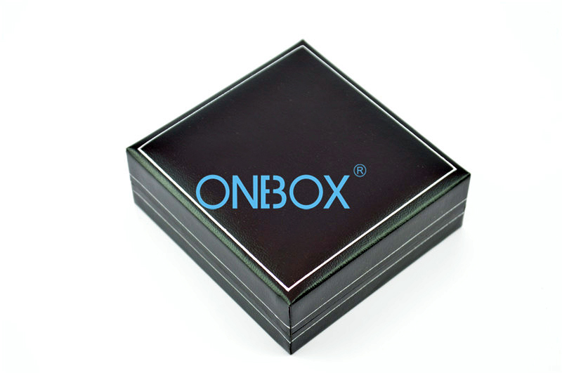Black Leatherette Paper Jewelry Packaging Boxes For Ladies