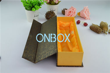 Wine , Whisky , Alcohol Rigid Cardboard Box With Satin Loose Insert / Magnet Closure