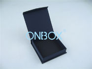 Recycled Cardboard Jewelry Boxes / Rigid Earring Gift Boxes Dark Blue