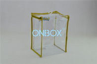 Clear Zipper PVC Packaging Bags , Gifts Clear PVC Bags with Zipper