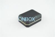 Luxury Jewelry Box With LED Light , Women Pandent Boxes With Gold Borders On Edges