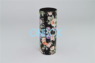 Makeup Brush Cylinder Tube Case / Leather Cosmetic Packaging Boxes For Lady Make Up