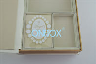 Book Shape Baby Tooth Luxury Packaging Boxes / Storge Box Leather For Children
