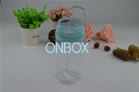 Tube Shape Transparent PVC Bag For Gifts / Cosmetic / Daily Supplies / Make - up