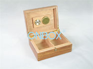 Luxury Painting Cigar Box For Cigars Storage With Humidifier And Hygrometer , Made By Cedar Wood