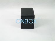 Black Gift Luxury Packaging Boxes Beige Velvet Liner With Metal Lock