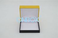 Jewelry Printed Gift Boxes Decorative 90 x 83 x 33mm With Satin Pad