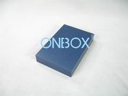 Paper Blue Jewelry Display Stands Boxes Personalized For Necklace