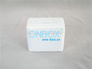 White Travel Zipper Cosmetic Case / Personalized Packaging Boxes