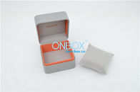 Customized Square Watch Gift Boxes Grey With Soft Pillow Insert