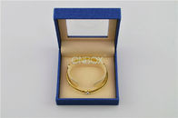 Customized Blue Tiffany Glass Jewelry Box For Women Bangle SGS EN71-3
