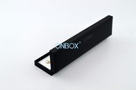 Hot Stamping Logo Luxury Packaging Boxes For Bracelet In Black Paper