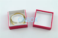 Beige Velvet Lining Luxury Leather Jewelry Boxes For Women Bangle