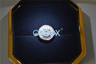 PU Light Up Engagement Ring Box , SGS Led Light Jewellery Box