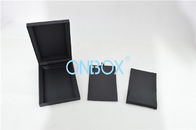 High End Gift Cardboard Jewelry Boxes Double Insert Pads For Necklace