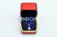 Luxury Rubber Painting LED Jewellery Display Box For Necklace Shops