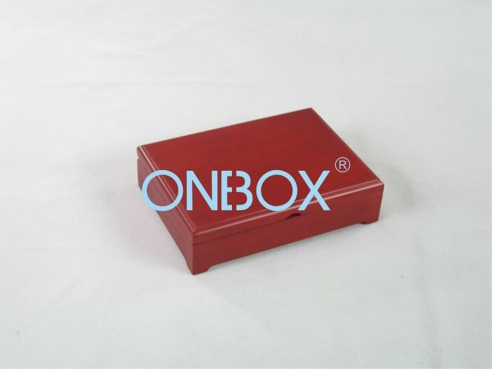 Wine Red Matte Painting Wooden Gift Box For Jewelry Set Packaging , Luxury Tea Box , Cosmetic Box