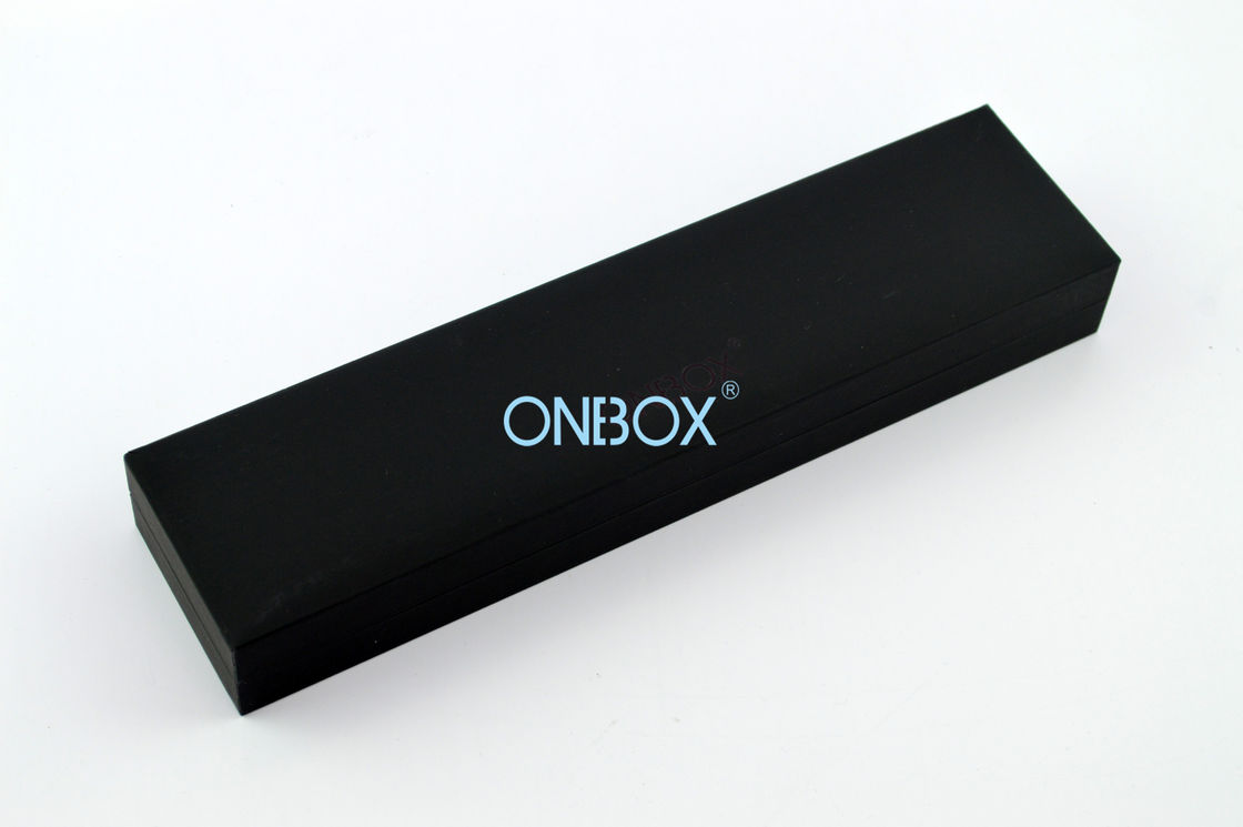 Hot Stamping Logo Luxury Packaging Boxes For Bracelet In Black Paper