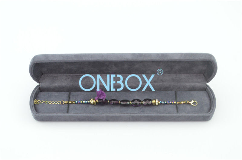 Elegant Luxury Jewellery Packaging Boxes In Oblong Shape For Girl  'S Bracelet
