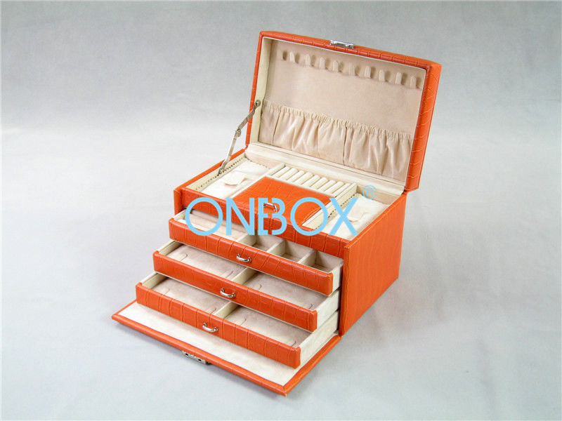 Handmade Luxury Jewelry Packaging Boxes With Collection Trays
