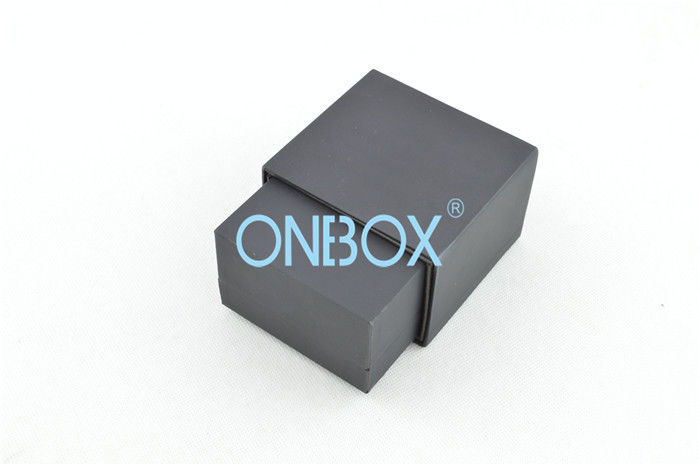 Ring And Earrings Luxury Black Touch Paper Jewellery Gift Boxes Double Insert Pads