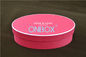 Oval Luxury Jewellery Packaging Boxes In Texture Paper With Sponge Insert