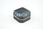 PU Leather LED Light Box , Luxury Packaging Boxes For Lady Finger Ring With Brush Drawing Lines