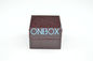 Window Display Jewellery Gift Boxes Grey Suede Inner For Big Single Finger Ring