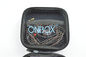 Nice Looking EVA Gift Zipper Earphone Pouch Black PU For Earphone / User Guide