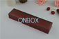 Removable Insert Cardboard Luxury Jewellery Packaging Boxes For Bracelet Dark Red