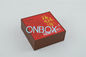 Recyclable Luxury Packaging Boxes Decorative Red Paper Printed