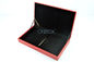 Square Metal Gold Coin Display Box With Customized Insert Red Color