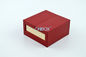 90x90x45mm Luxury Red Jewellery Box For Small Necklace Door Open System