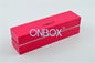 PU Wrapping Luxury Jewellery Packaging Boxes Rectangle Pink Color ROHS CE  SGS