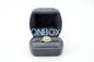 Handmade  Dark Blue Velvet Jewelry Box For Finger Ring , Suede Jewellery Display Box