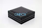 Black Leatherette Paper Jewelry Packaging Boxes For Ladies