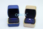 High Gloss Painting Ring Packaging Boxes With Shimmery Powder LED Light Decor
